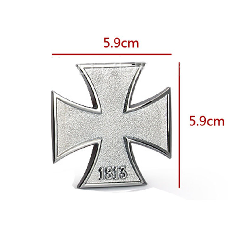 1 buc. Autocolant 3D din metal pentru mașină Crucea Malteză 1813 Emblema pentru mașină Auto Motocicletă Insigna pentru portbagaj Autocolant