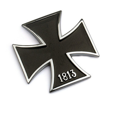 1kom 3D metalna naljepnica za automobil Malteški križ 1813. Amblem Auto Auto Motociklistička značka Naljepnica za prtljažnik