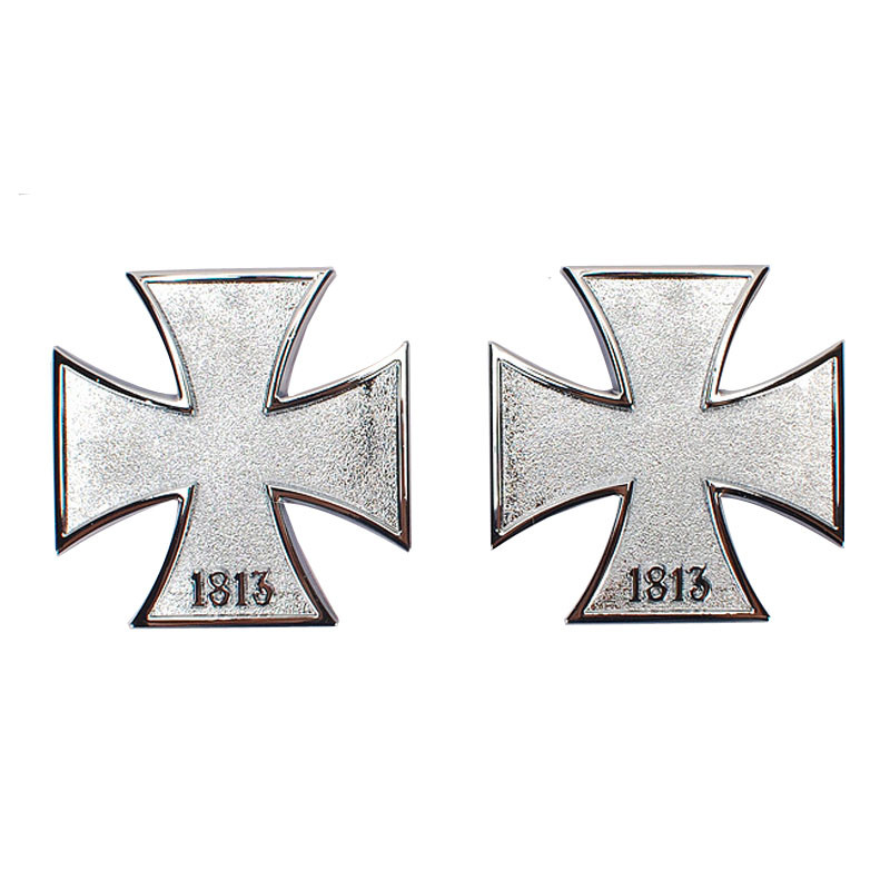 1kom 3D metalna naljepnica za automobil Malteški križ 1813. Amblem Auto Auto Motociklistička značka Naljepnica za prtljažnik