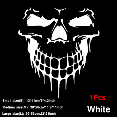 AUTCOAT 1 db koponya matrica Horrific Skeleton vinil autó motorháztető ablakmatricák járműstílusú levehető vízálló matrica