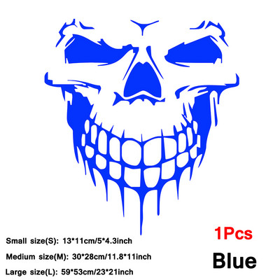 AUTCOAT 1 db koponya matrica Horrific Skeleton vinil autó motorháztető ablakmatricák járműstílusú levehető vízálló matrica
