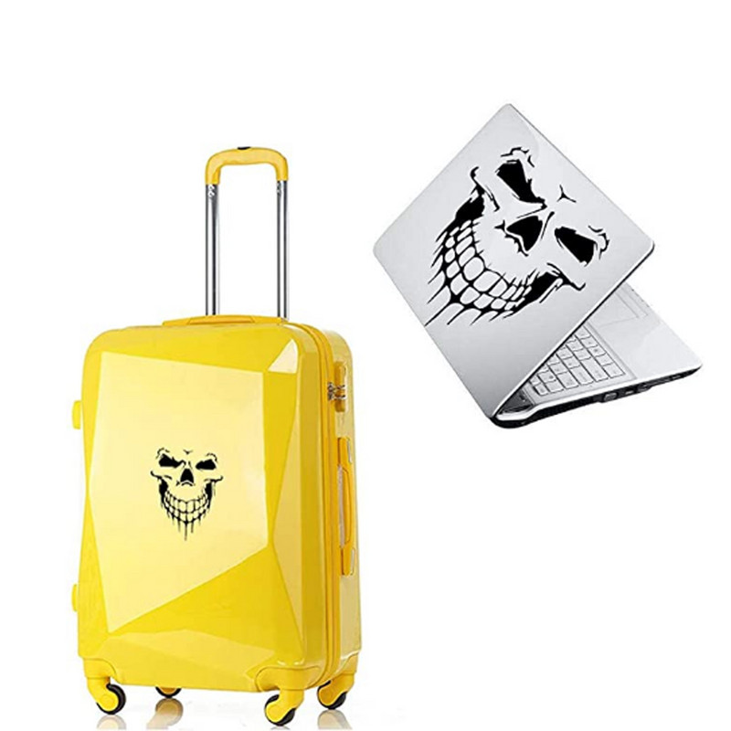 AUTCOAT 1 db koponya matrica Horrific Skeleton vinil autó motorháztető ablakmatricák járműstílusú levehető vízálló matrica