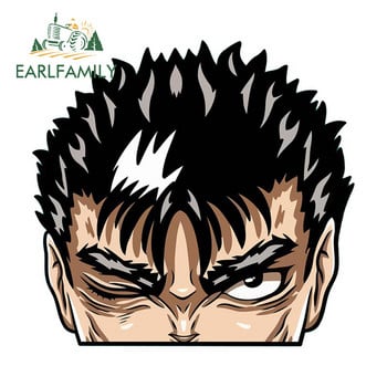 EARLFAMILY 13cm x 12,4cm Berserk Guts Peeker Αυτοκόλλητα αυτοκινήτου Παράθυρα Anime Vinyl Car Wrap Decal Graffiti αδιάβροχο αντηλιακό VAN