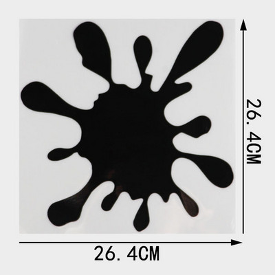 YJZT Pata de vopsea Funny Scratch Oclusion Vinyl Decal Autocolant pentru bara de protectie auto C25-0420