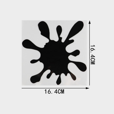 YJZT Pata de vopsea Funny Scratch Oclusion Vinyl Decal Autocolant pentru bara de protectie auto C25-0420