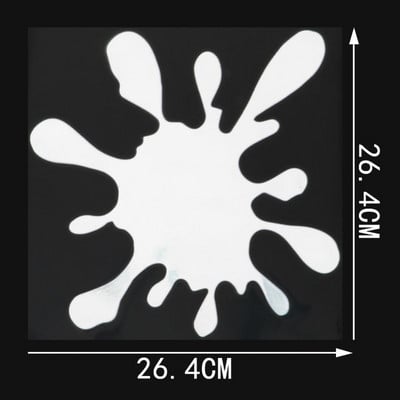 YJZT Pata de vopsea Funny Scratch Oclusion Vinyl Decal Autocolant pentru bara de protectie auto C25-0420