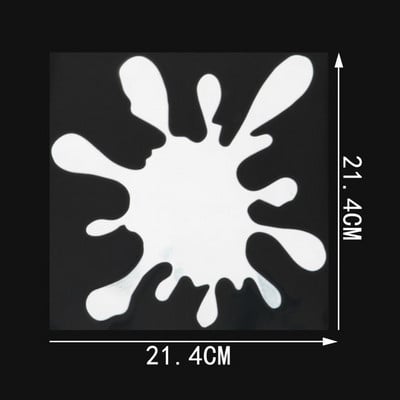 YJZT Pata de vopsea Funny Scratch Oclusion Vinyl Decal Autocolant pentru bara de protectie auto C25-0420