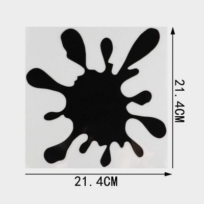 YJZT Pata de vopsea Funny Scratch Oclusion Vinyl Decal Autocolant pentru bara de protectie auto C25-0420