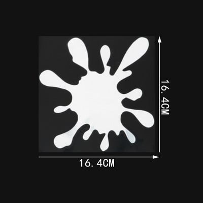 YJZT Pata de vopsea Funny Scratch Oclusion Vinyl Decal Autocolant pentru bara de protectie auto C25-0420