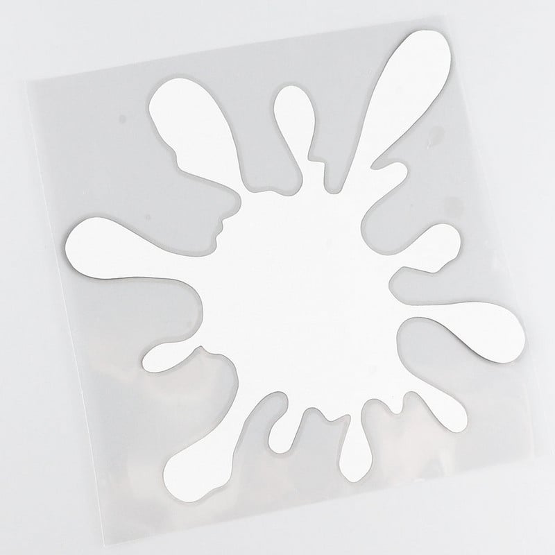 YJZT Pata de vopsea Funny Scratch Oclusion Vinyl Decal Autocolant pentru bara de protectie auto C25-0420