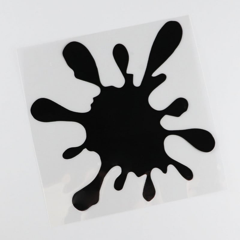 YJZT Pata de vopsea Funny Scratch Oclusion Vinyl Decal Autocolant pentru bara de protectie auto C25-0420