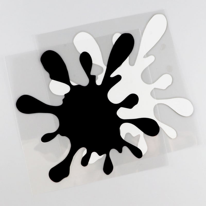 YJZT Pata de vopsea Funny Scratch Oclusion Vinyl Decal Autocolant pentru bara de protectie auto C25-0420