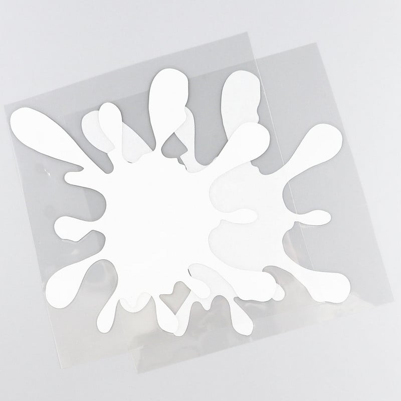 YJZT Pata de vopsea Funny Scratch Oclusion Vinyl Decal Autocolant pentru bara de protectie auto C25-0420