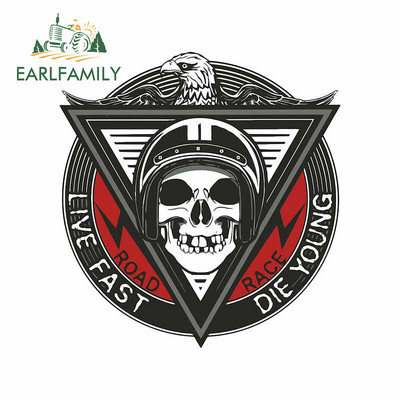 EARLFAMILY LIVE FAST Naljepnica Smiješni stil automobila Auto SUV Vinilne grafičke naljepnice za automobile Vodootporne DIY naljepnice za karoseriju automobila