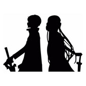 14,2 cm * 10,3 cm Sword Art Online (Sao) Kirito Asuna autómatrica autós kiegészítők fekete/ezüst S3-4991