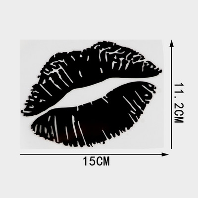 YJZT Kiss Marks Καπάκι καυσίμου Αυτοκόλλητα Αυτοκόλλητα Αυτοκόλλητα Βινυλίου Αξεσουάρ C4-0932