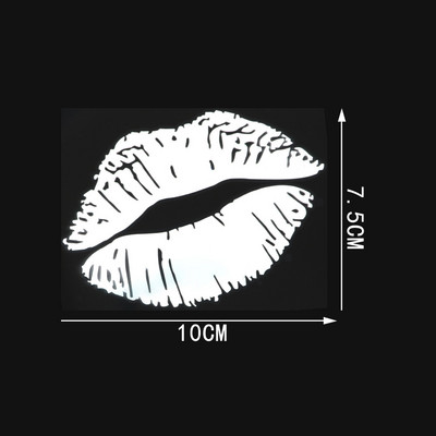YJZT Kiss Marks Καπάκι καυσίμου Αυτοκόλλητα Αυτοκόλλητα Αυτοκόλλητα Βινυλίου Αξεσουάρ C4-0932