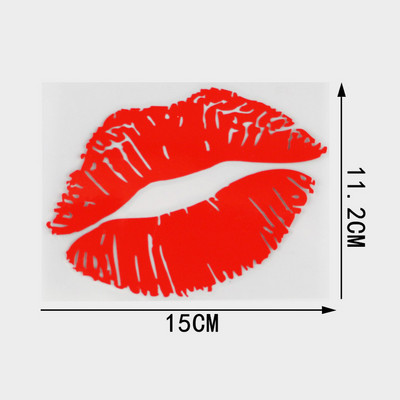 YJZT Kiss Marks Καπάκι καυσίμου Αυτοκόλλητα Αυτοκόλλητα Αυτοκόλλητα Βινυλίου Αξεσουάρ C4-0932