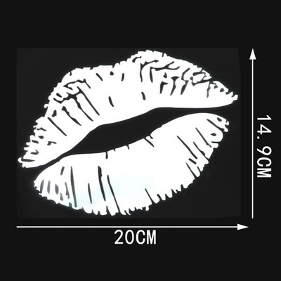 YJZT Kiss Marks Καπάκι καυσίμου Αυτοκόλλητα Αυτοκόλλητα Αυτοκόλλητα Βινυλίου Αξεσουάρ C4-0932
