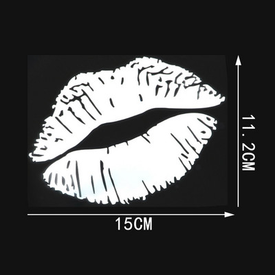 YJZT Kiss Marks Καπάκι καυσίμου Αυτοκόλλητα Αυτοκόλλητα Αυτοκόλλητα Βινυλίου Αξεσουάρ C4-0932