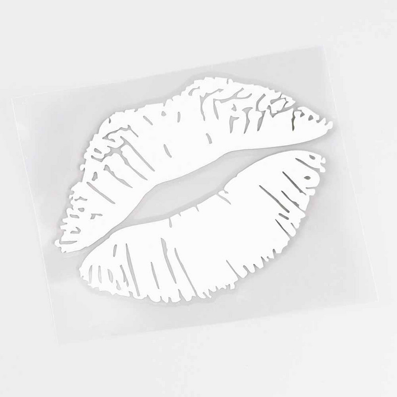 YJZT Kiss Marks Καπάκι καυσίμου Αυτοκόλλητα Αυτοκόλλητα Αυτοκόλλητα Βινυλίου Αξεσουάρ C4-0932