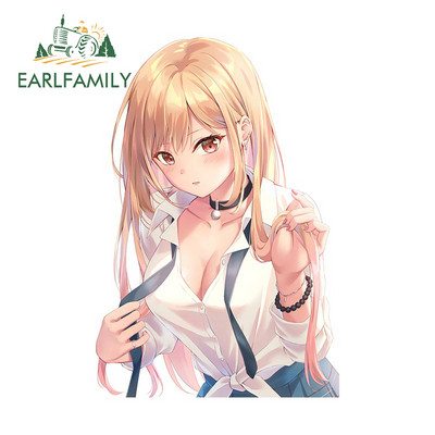 EARLFAMILY 13 cm x 12,7 cm Marin Kitagawa My Dress-Up Drága autós matrica Fényvédő Vicces matrica Vízálló szörfdeszka autós felirat