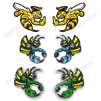 Αυτοκόλλητο Cartoon Bee Angry Bumblebee Car Decal Bee Despise χειρονομία Κράνος αυτοκινήτου μοτοσικλέτας Αυτοκόλλητα αμαξώματος παραθύρου αυτοκινήτου Αξεσουάρ