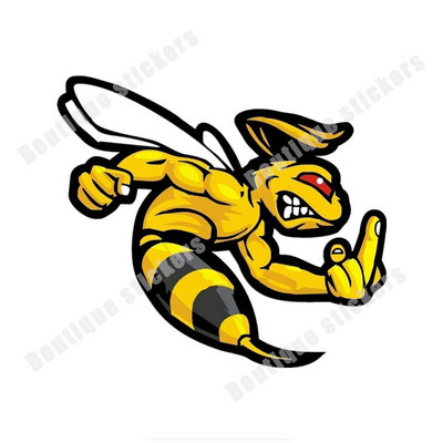 Crtić Pčela Naljepnica Ljutiti bumbar Naljepnica za automobil Bee Despise Gesta Motocikl Auto Kaciga Prozor automobila Naljepnice za karoseriju Dodaci