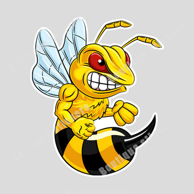 Crtić Pčela Naljepnica Ljutiti bumbar Naljepnica za automobil Bee Despise Gesta Motocikl Auto Kaciga Prozor automobila Naljepnice za karoseriju Dodaci