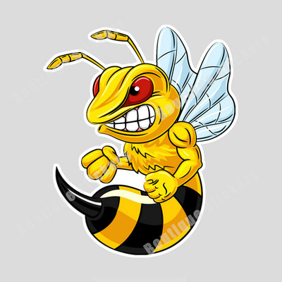 Crtić Pčela Naljepnica Ljutiti bumbar Naljepnica za automobil Bee Despise Gesta Motocikl Auto Kaciga Prozor automobila Naljepnice za karoseriju Dodaci