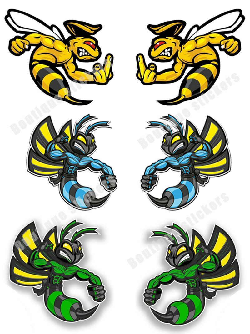 Crtić Pčela Naljepnica Ljutiti bumbar Naljepnica za automobil Bee Despise Gesta Motocikl Auto Kaciga Prozor automobila Naljepnice za karoseriju Dodaci