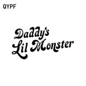 QYPF 15,5 cm* 8,1 cm Vicces Apu kis szörnye vinil dekoráció autómatrica matrica fekete ezüst C15-2697