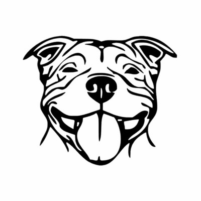 16X13.5CM Staffy Staffordshire Bull Terrier Staffie Dog Vinilna naljepnica Naljepnica automobila Dekoracija prozora automobila Crna/Srebrna za naljepnicu Subaru