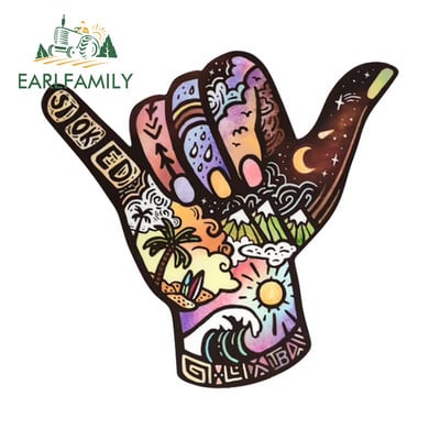 EARLFAMILY 13 cm X 12,3 cm a Hangloose Természet felfedező tájakra autómatricái Fényvédő Egyszerű matricák Karcálló autós áruk