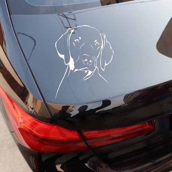 YJZT 13X16.2CM Weimaraner Dog Animals Pets Vinyl Decal Cartoon Cartoon Black/Silver C24-1119