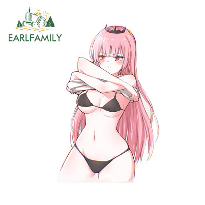 EARLFAMILY 13 cm x 10,7 cm Hentai lány autómatricákhoz Divatos, egyszerű matrica karcmentes motorkerékpár laptop dekoráció autóstílus