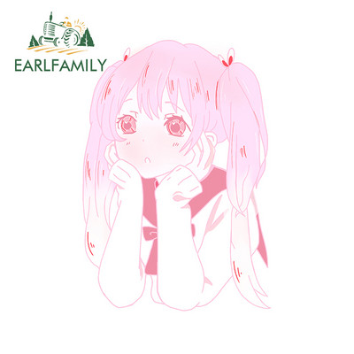 EARLFAMILY 13 cm x 10,7 cm Hentai lány autómatricákhoz Divatos, egyszerű matrica karcmentes motorkerékpár laptop dekoráció autóstílus
