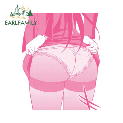 EARLFAMILY 13 cm x 10,7 cm Hentai lány autómatricákhoz Divatos, egyszerű matrica karcmentes motorkerékpár laptop dekoráció autóstílus