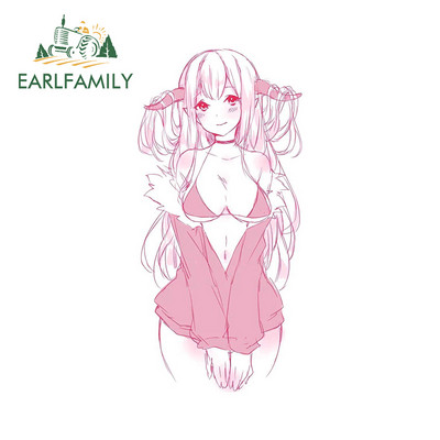 EARLFAMILY 13 cm x 10,7 cm Hentai lány autómatricákhoz Divatos, egyszerű matrica karcmentes motorkerékpár laptop dekoráció autóstílus