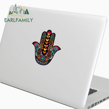 EARLFAMILY 13cm за Hamsa Hand Стикери за броня на кола Винилов материал Decal Лаптоп Windows Мотоциклет за VAN JDM RV Декорация