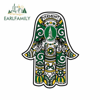 EARLFAMILY 13 cm Hamsa kézi autós lökhárító matricákhoz vinil anyag matrica laptop Windows motorkerékpár VAN JDM lakóautó dekorációhoz