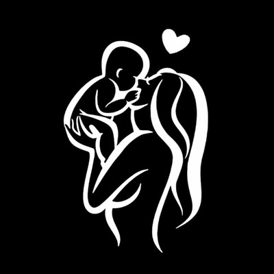 Kūdikis laive Mama Linksmas Puikus lipdukas Vinilo lipdukas Automobilio stiliaus puošmena 9,7cm*15cm