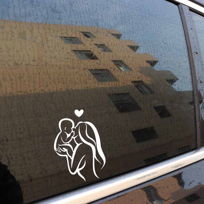 Kūdikis laive Mama Linksmas Puikus lipdukas Vinilo lipdukas Automobilio stiliaus puošmena 9,7cm*15cm