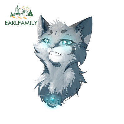 EARLFAMILY 13cm x 13cm pentru autocolante de mașină cu blană de vulpe, pentru frigider, pentru aparate de aer condiționat, bara de protecție rezistentă la zgârieturi JDM Assessoires