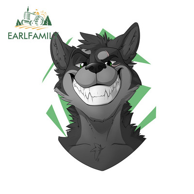 EARLFAMILY 13cm x 13cm pentru autocolante de mașină cu blană de vulpe, pentru frigider, pentru aparate de aer condiționat, bara de protecție rezistentă la zgârieturi JDM Assessoires