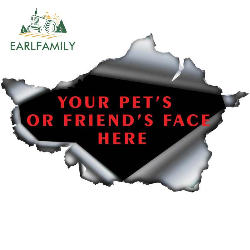 EARLFAMILY 13 cm x 9,7 cm Pinscher kutyaautó matrica Szakadt fém matrica Vízálló 3D autómatricák Fényvisszaverő vinil kisállatkutya matricák