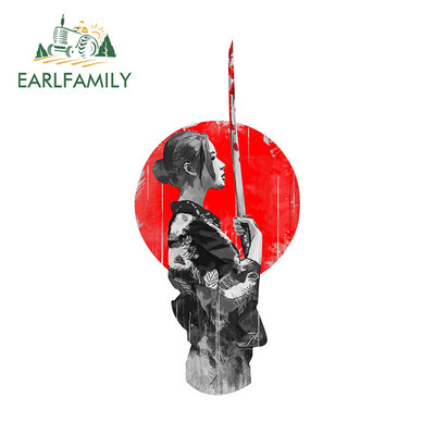 EARLFAMILY 13cm για Αυτοκόλλητα Αυτοκινήτου Geisha Samurai Laptop σανίδα του σερφ στις γρατσουνιές Χαλκομανίες Anime Anime Windows Anime Laptop Car Αξεσουάρ