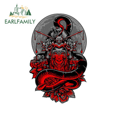 EARLFAMILY 13cm για Αυτοκόλλητα Αυτοκινήτου Geisha Samurai Laptop σανίδα του σερφ στις γρατσουνιές Χαλκομανίες Anime Anime Windows Anime Laptop Car Αξεσουάρ