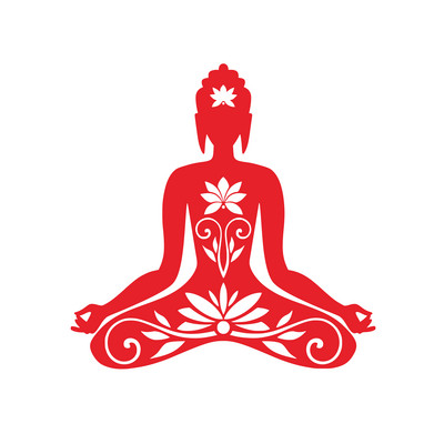 Buddha Silhouette αυτοκόλλητο βινυλίου Διακόσμηση παραθύρου αυτοκινήτου, Χαλκομανίες φορητού υπολογιστή για διαλογισμό γιόγκα για Apple MacBook Pro / Air Decoration