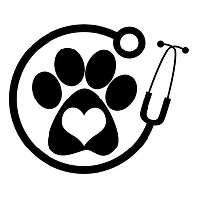 13cm*11cm Veterinārārsta personība Vinila automobiļu stila auto aksesuāri uzlīmes Melns/sudrabs S3-4753